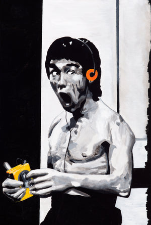 Bruce Lee Loves Jams Canvas Print