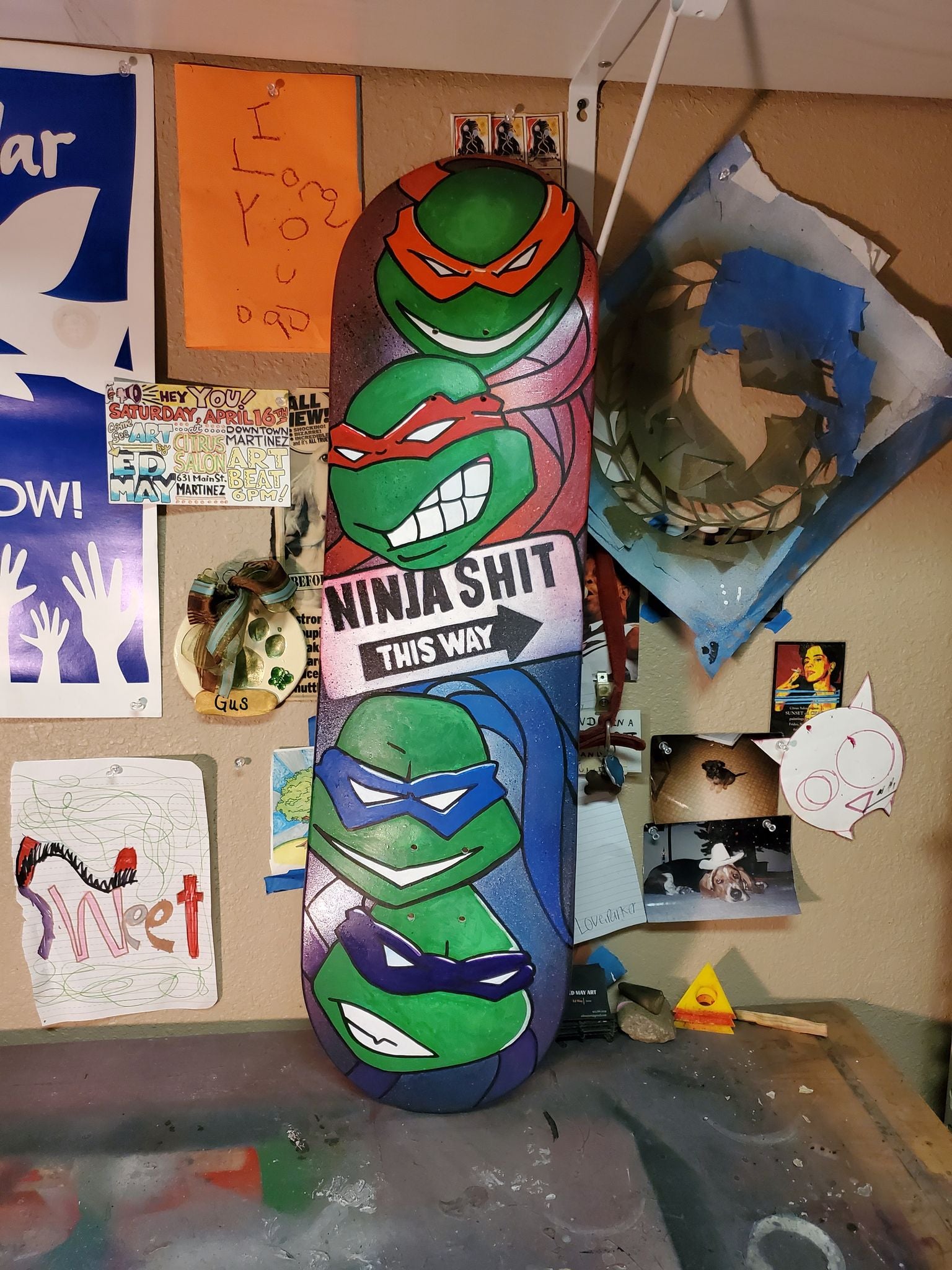 TNMT Ninja Shit Skateboard Deck